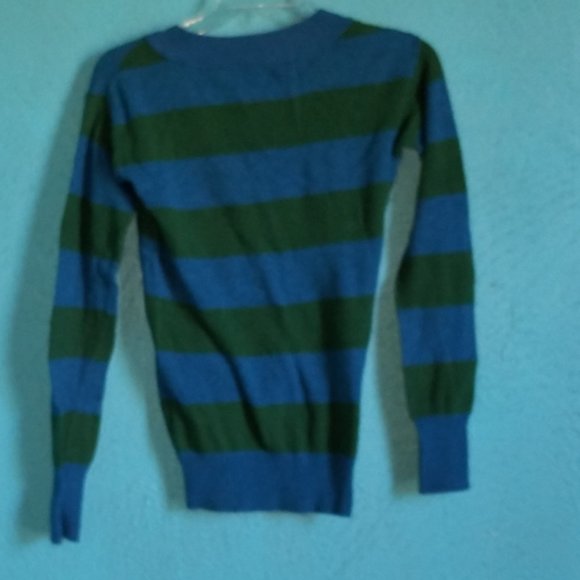 Mossimo Supply Co Sweater Top Green V Neck WOMEN'S Large WOMAN'S - Picture 4 of 6